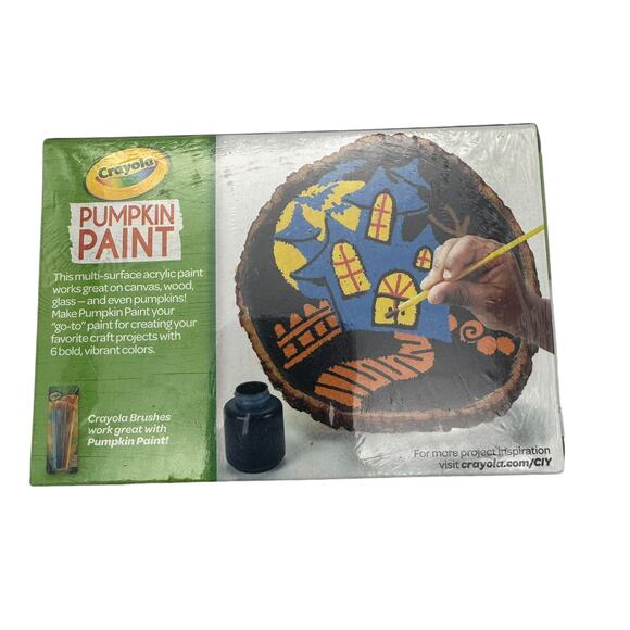 Crayola Pumpkin Paint Kit - 6 Acrylic Colors, Non-Toxic, Craft Set - Picture 5 of 5